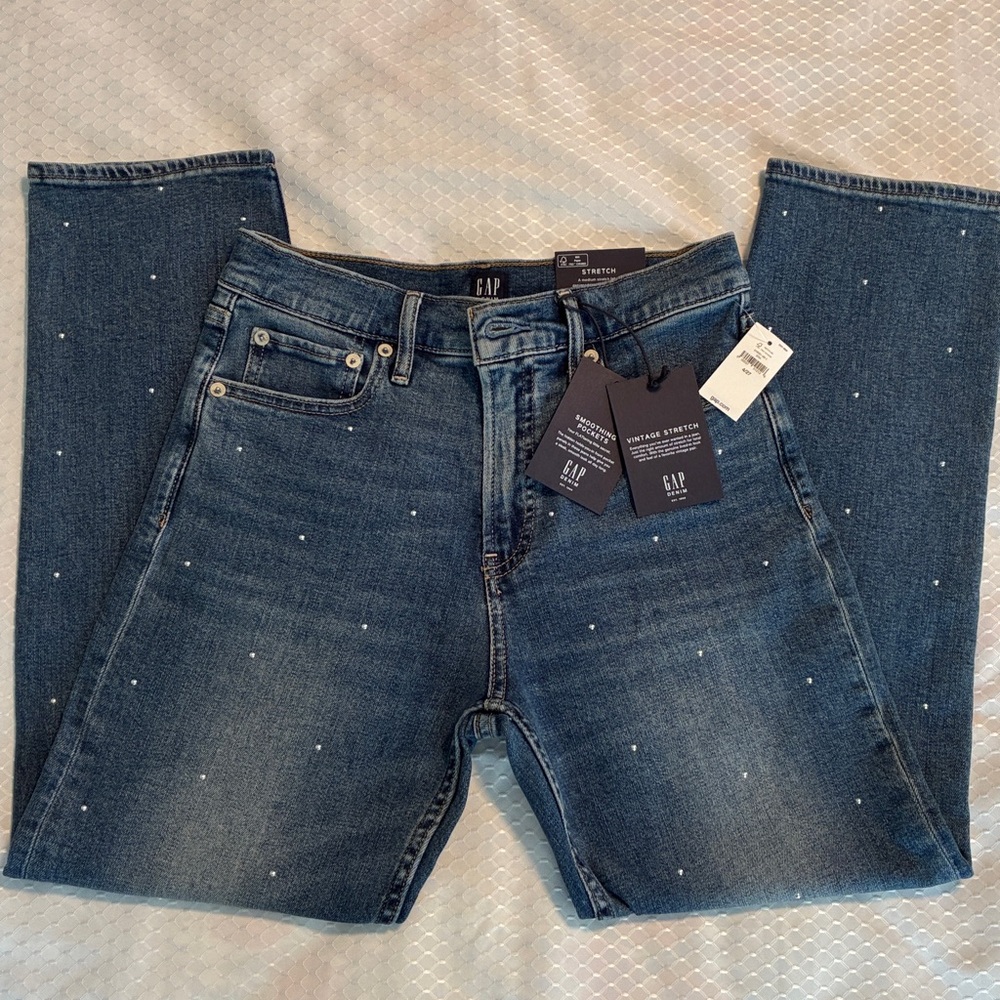 Gap Cheeky Straight Jeans with Studs NEW PRICE!!
